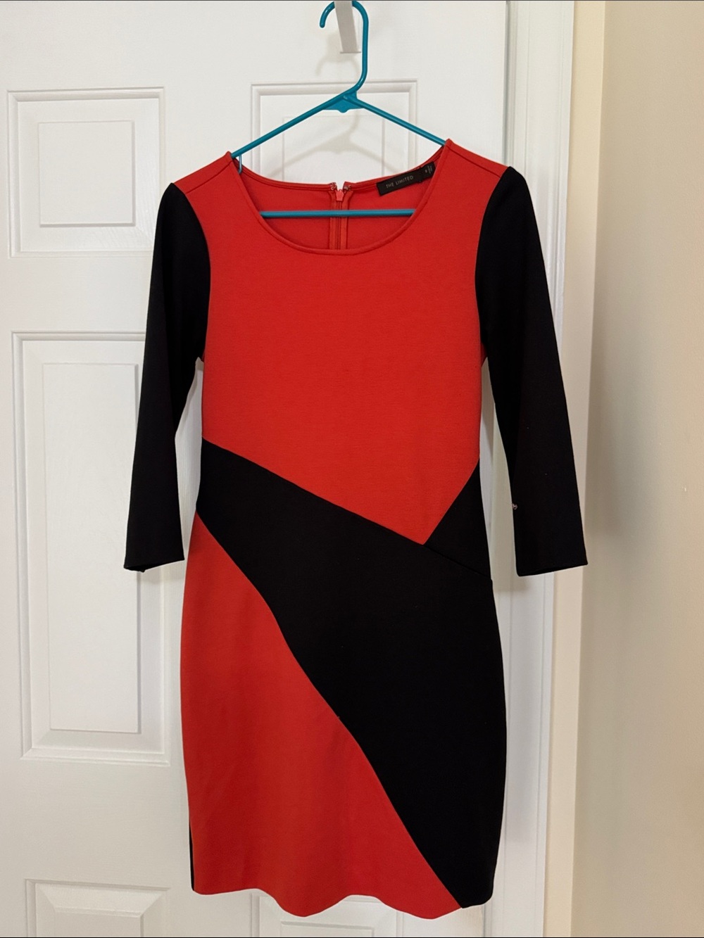 The Limited Red & Black Sheath Dress
